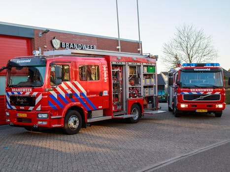 Bestelbus brandt uit in Noordwijk, tweede voertuig op tijd verplaatst